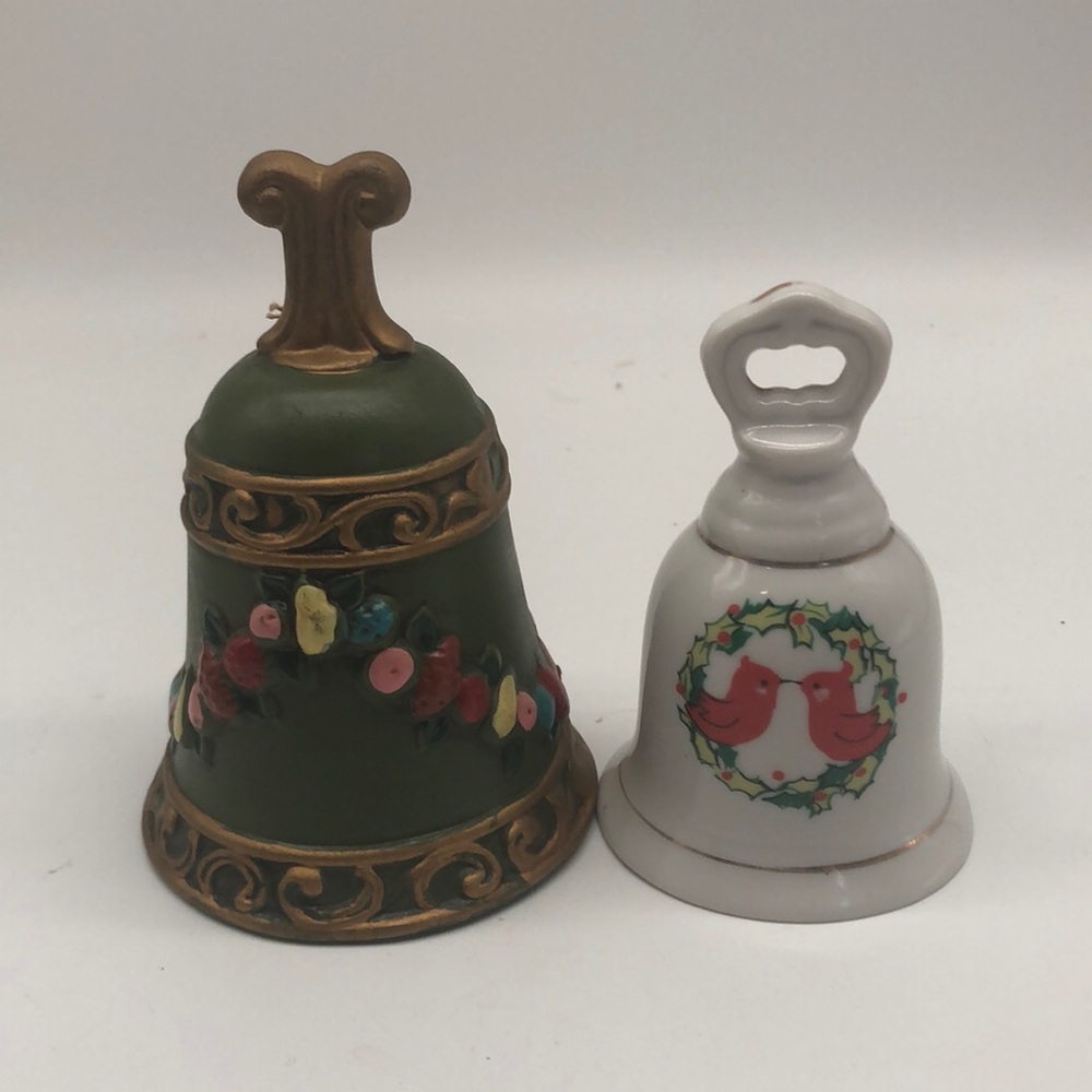 Two vintage Christmas bells